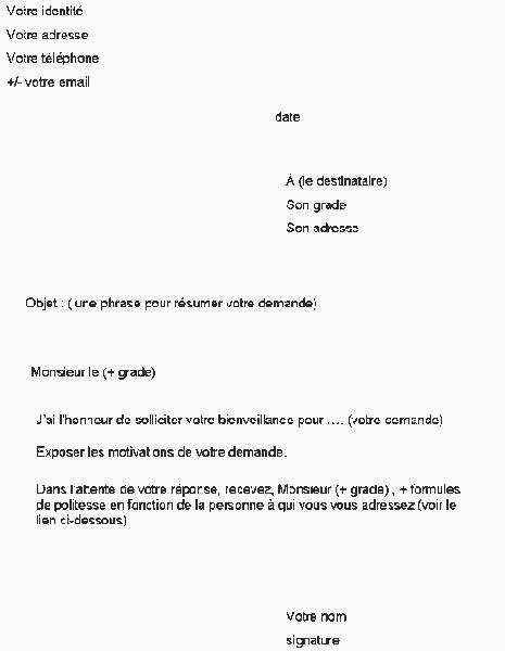 Ecrire Une Demande Administrative