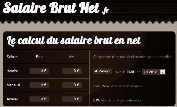 comment calculer brut net salaire